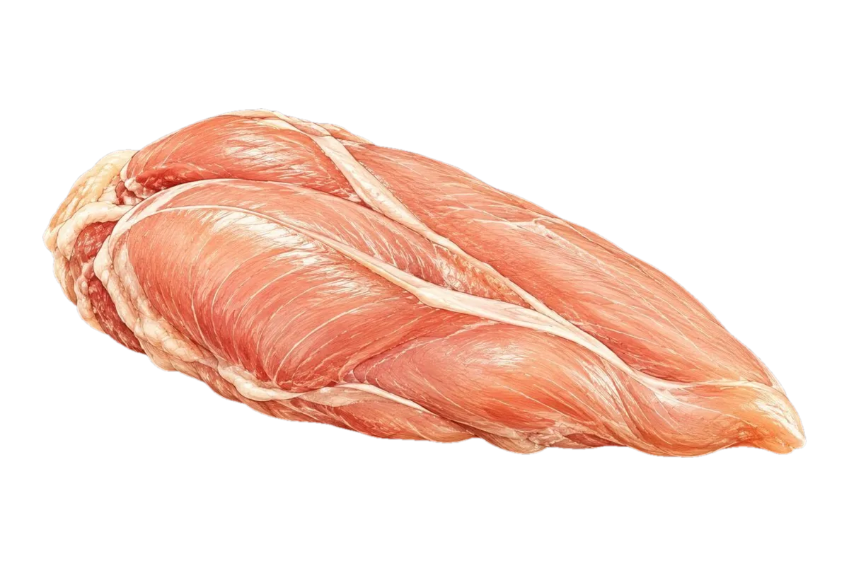 Illustration of raw chicken
