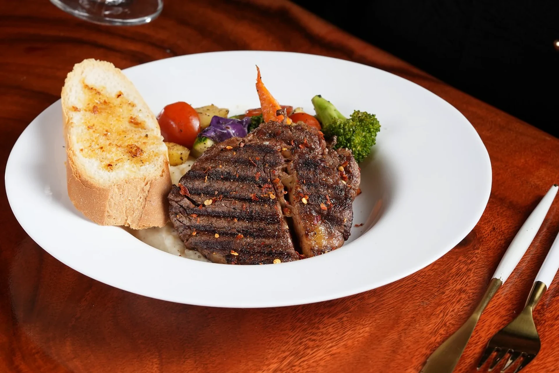 Ninan's steak selection at the Kothanur outlet